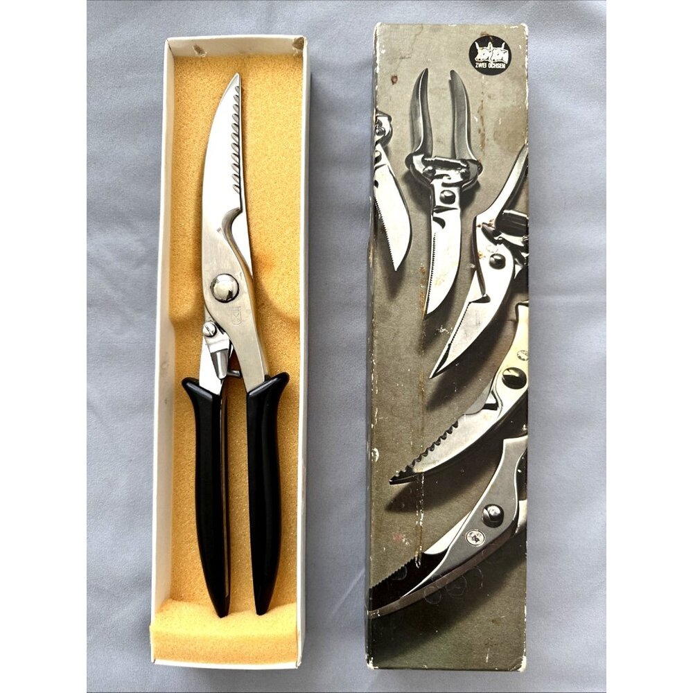 Zwei Ochsen Model 1245 Locking Poultry Shears Scissors with Spring Excellent
